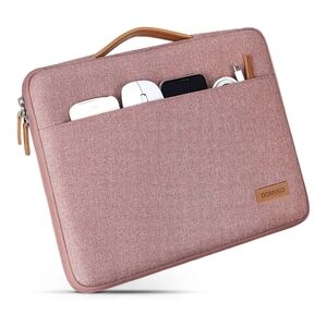 DOMISO Laptop Sleeve Portable Carrying Case Comfort Handbag Pink 16"